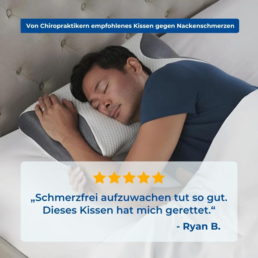Cellsius Nackenausrichtungskissen - Das Geheimnis für Seiten und Rückenschläfer