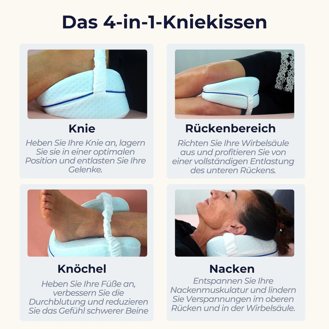 Cellsius Orthopädisches Kniekissen - Das Geheimnis eines schmerzfreien Schlafs