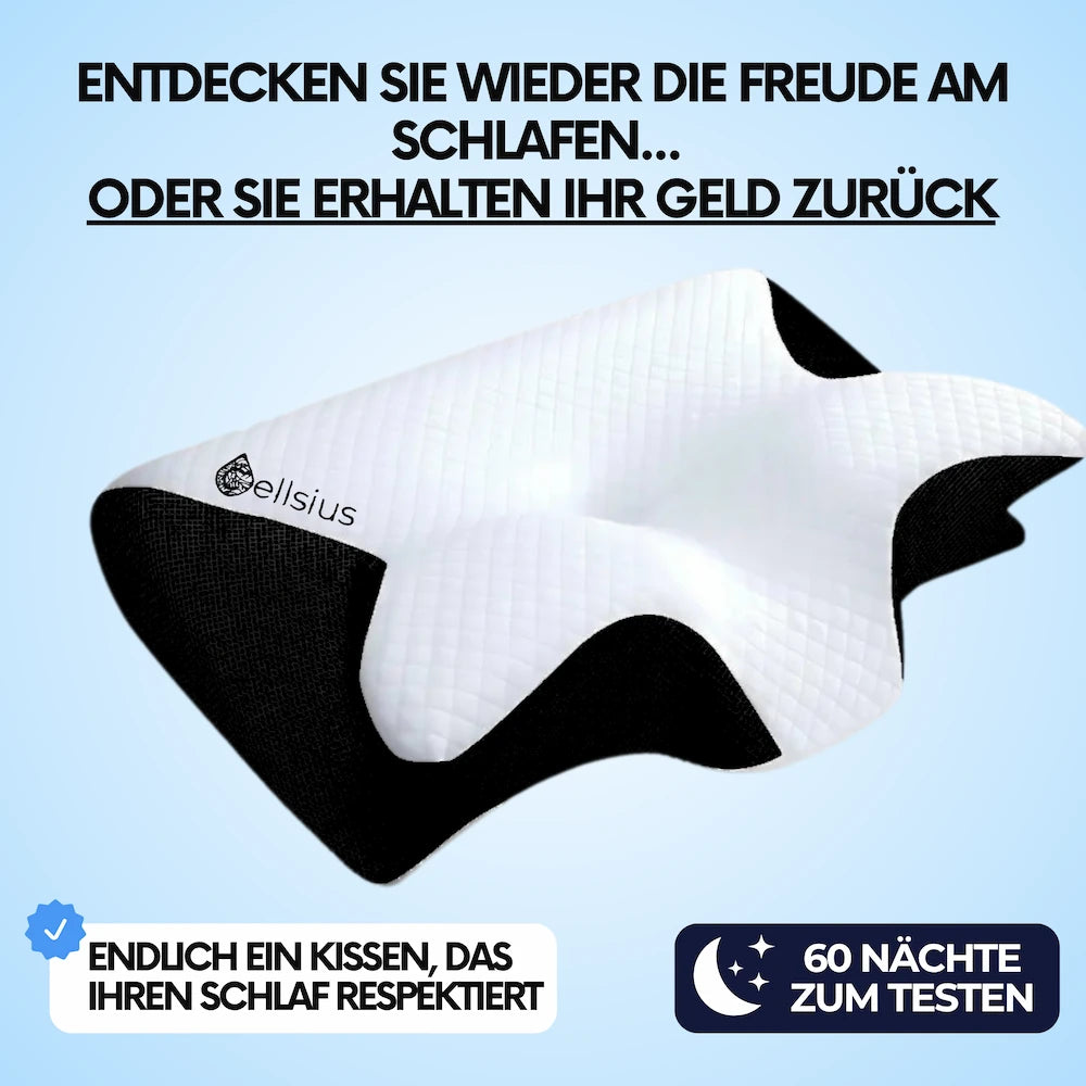Cellsius Nackenausrichtungskissen - Das Geheimnis für Seiten und Rückenschläfer