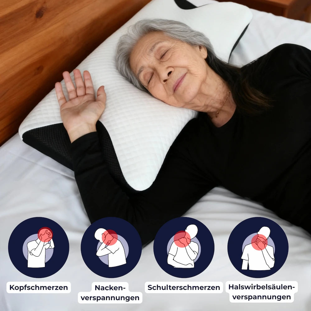 Cellsius Nackenausrichtungskissen - Das Geheimnis für Seiten und Rückenschläfer