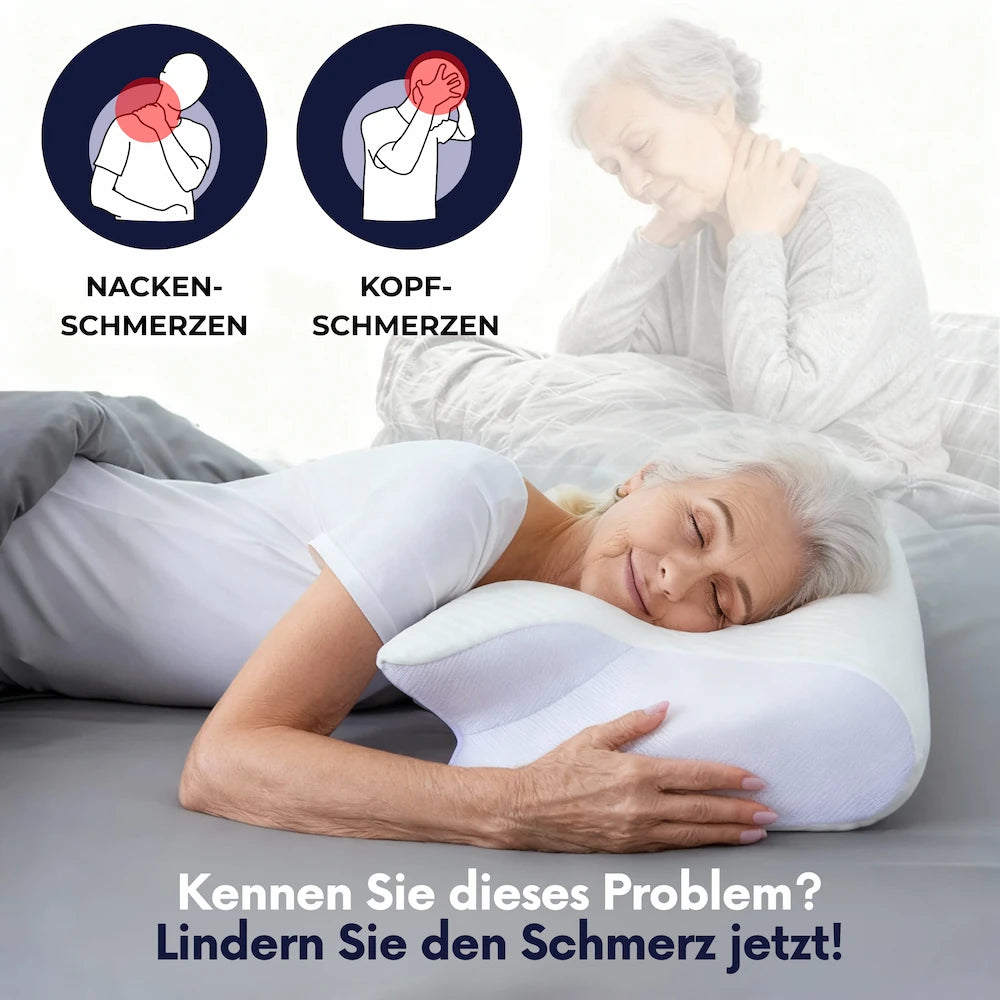 Cellsius Nackenausrichtungskissen - Das Geheimnis für Seiten und Rückenschläfer