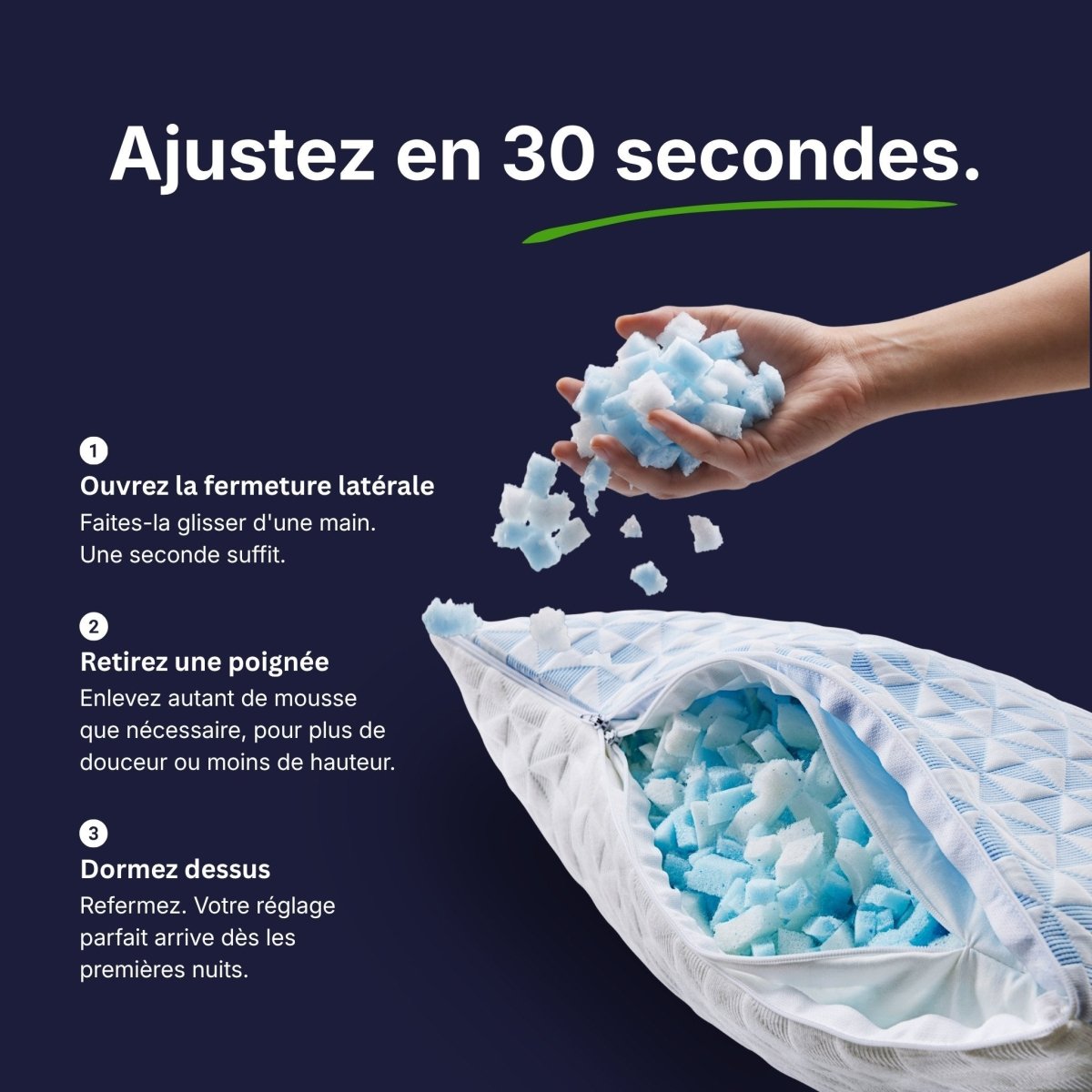 Oreiller Original Cellsius - Le premier oreiller qui s'adapte à votre corps - Cellsius | L’Orthopédie au service de votre bien - être