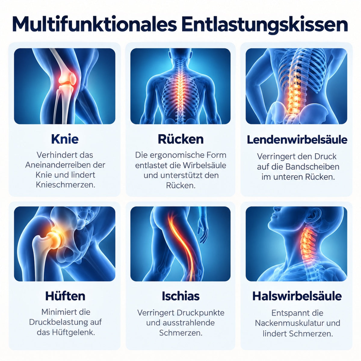 Cellsius Orthopädisches Kniekissen - Das Geheimnis eines schmerzfreien Schlafs