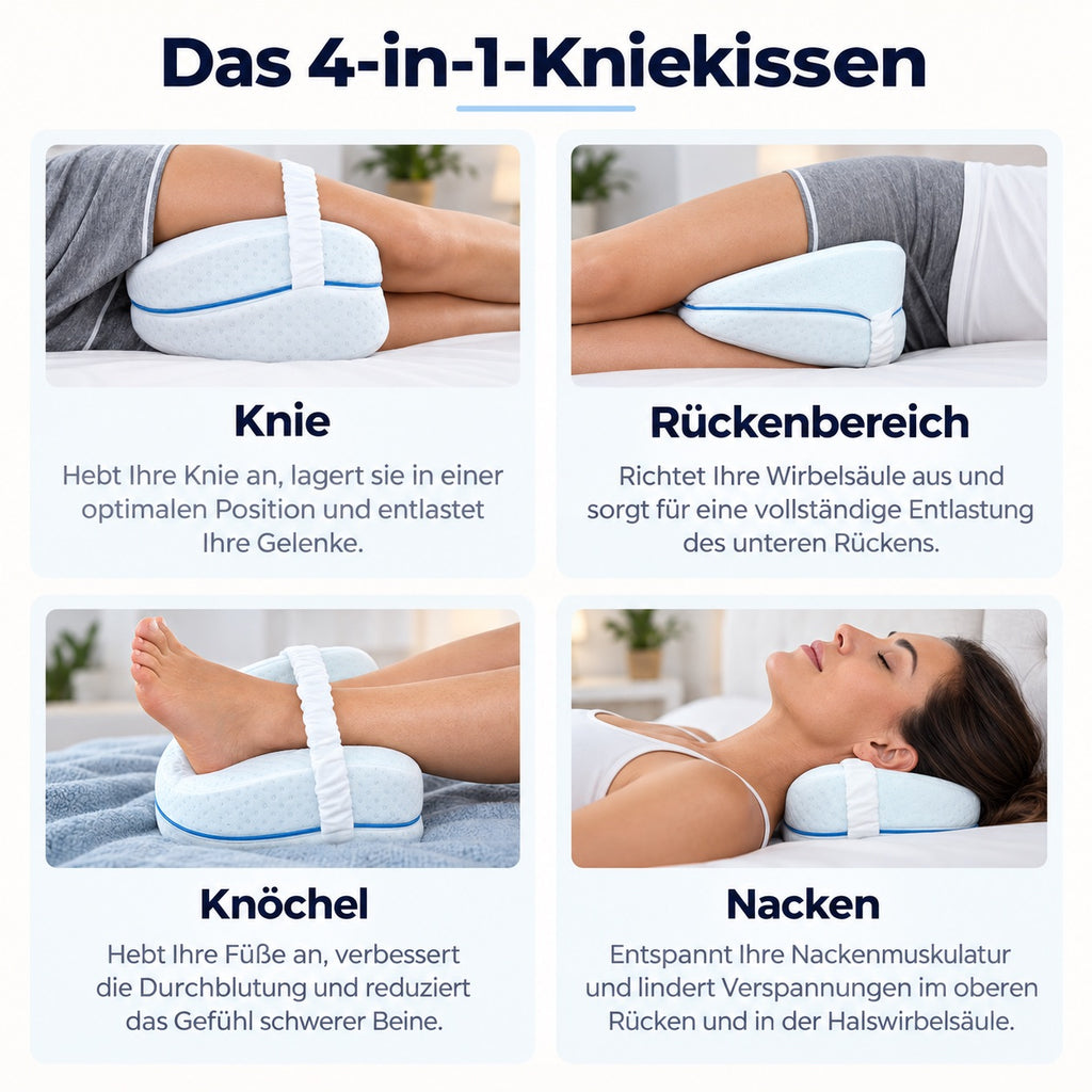 Cellsius Orthopädisches Kniekissen - Das Geheimnis eines schmerzfreien Schlafs