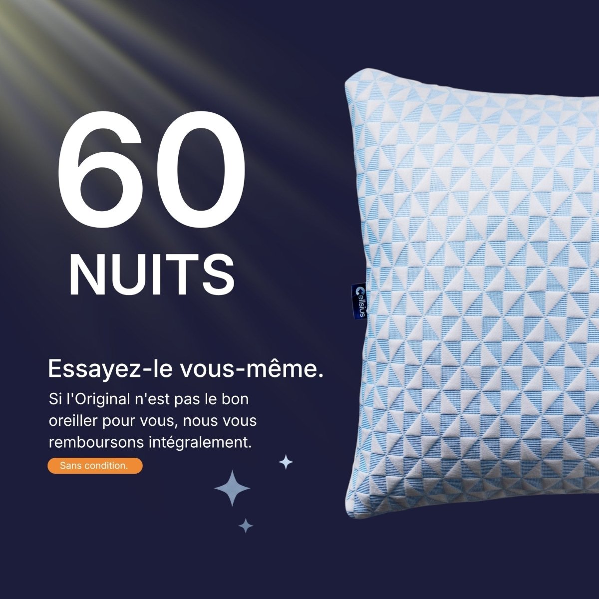 Oreiller Original Cellsius - Le premier oreiller qui s'adapte à votre corps - Cellsius | L’Orthopédie au service de votre bien - être