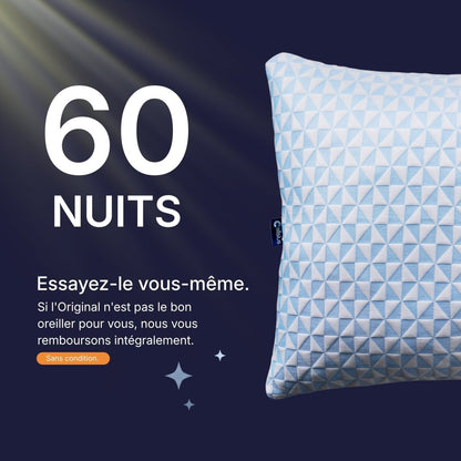 Oreiller Original Cellsius - Le premier oreiller qui s'adapte à votre corps - Cellsius | L’Orthopédie au service de votre bien - être