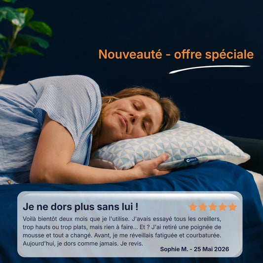 Oreiller Original Cellsius - Le premier oreiller qui s'adapte à votre corps - Cellsius | L’Orthopédie au service de votre bien - être