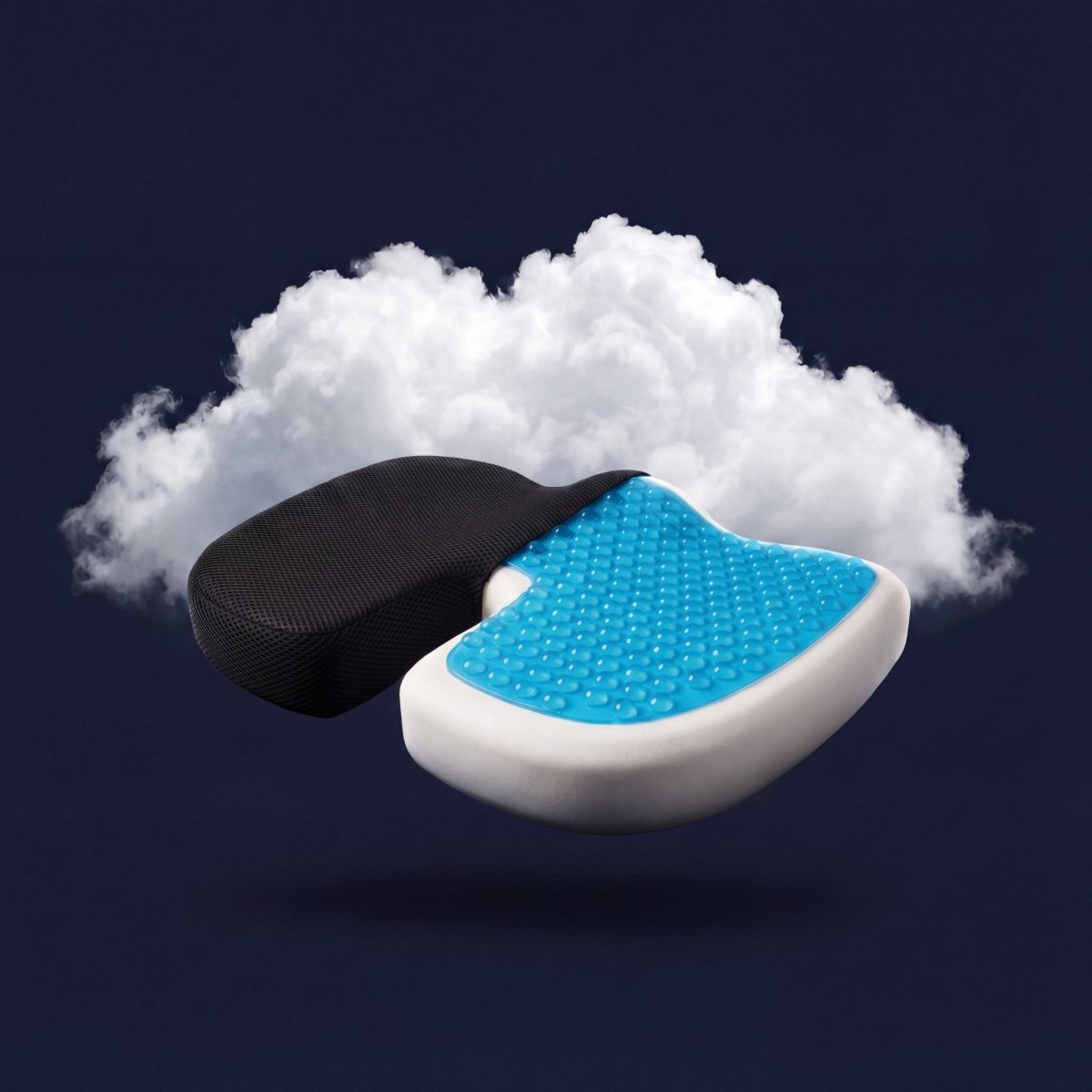 Cellsius orthopädisches Sitzkissen mit Gel und Memory-Schaum