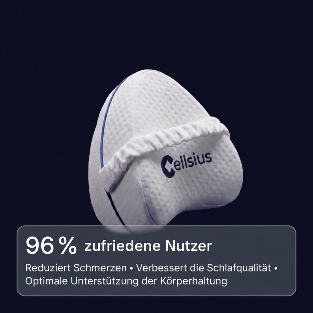Cellsius Orthopädisches Kniekissen - Das Geheimnis eines schmerzfreien Schlafs