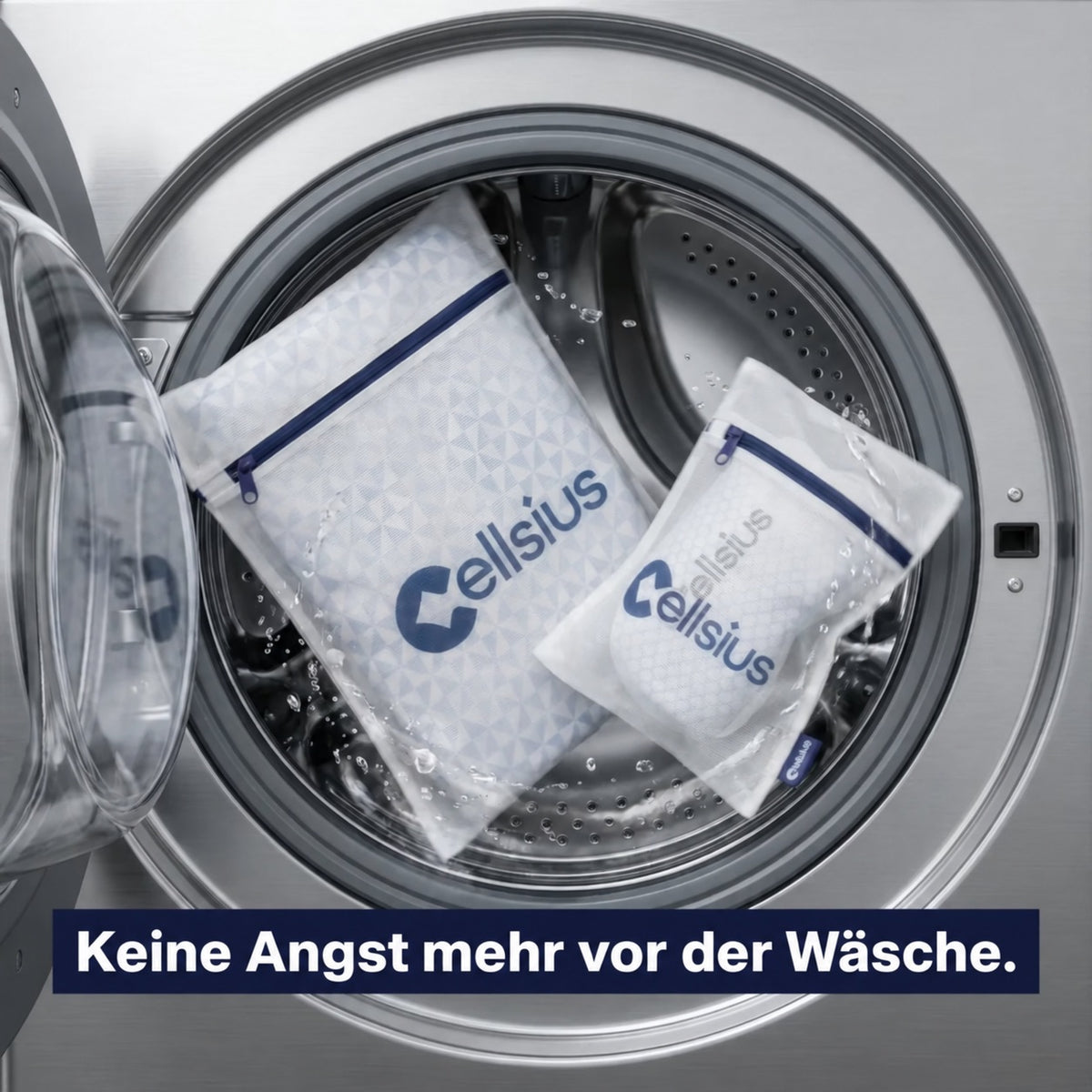 Cellsius Premium Waschbeutel - Verdoppeln Sie die Lebensdauer Ihrer Textilien