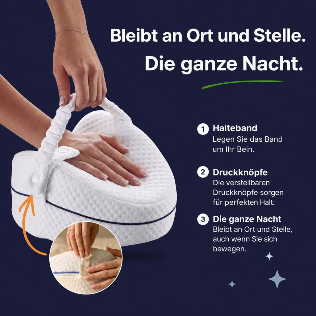 Cellsius Orthopädisches Kniekissen - Das Geheimnis eines schmerzfreien Schlafs