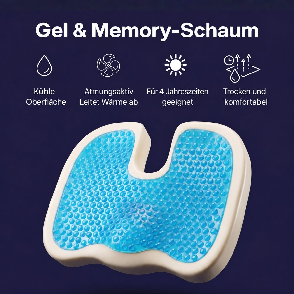 Cellsius Orthopädisches Kissen - Linderung bei Steißbein- und Rückenschmerzen
