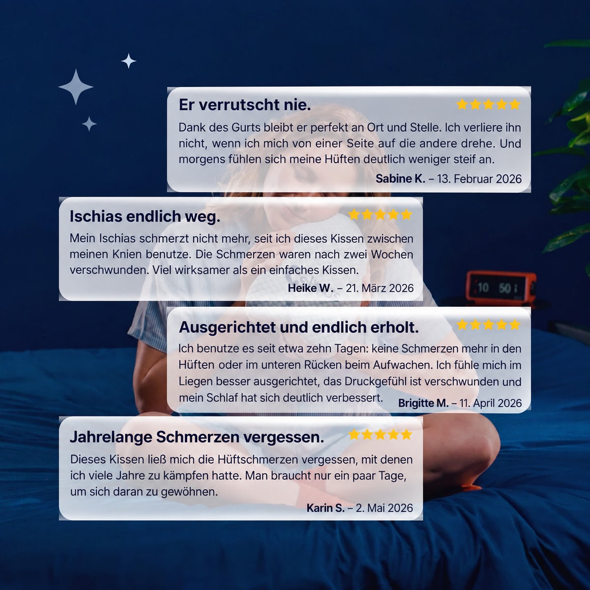 Cellsius Orthopädisches Kniekissen - Das Geheimnis eines schmerzfreien Schlafs