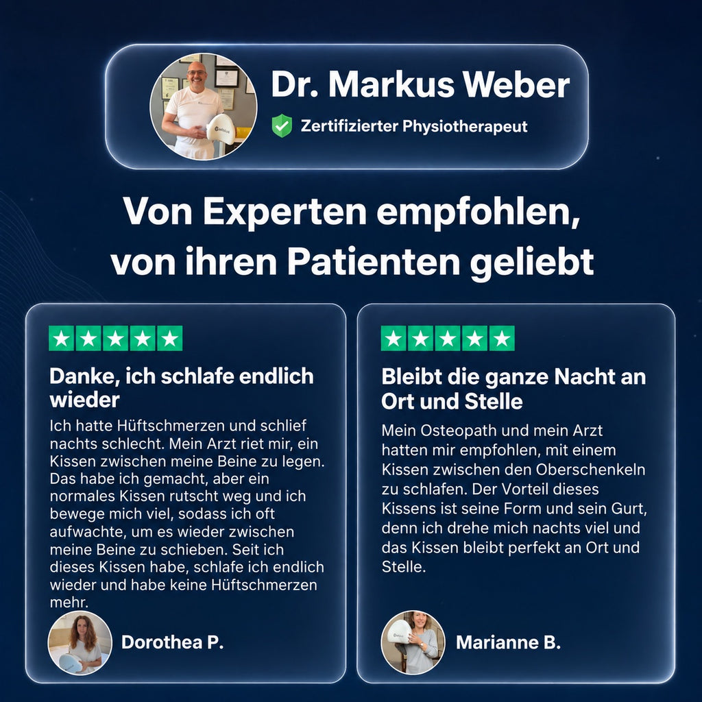 Cellsius Orthopädisches Kniekissen - Das Geheimnis eines schmerzfreien Schlafs